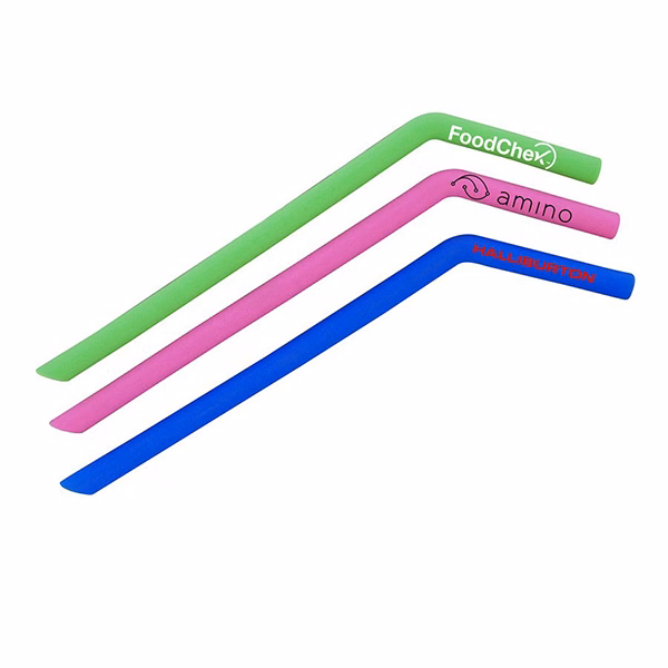 Reusable Silicone Drinking Straw Curved
