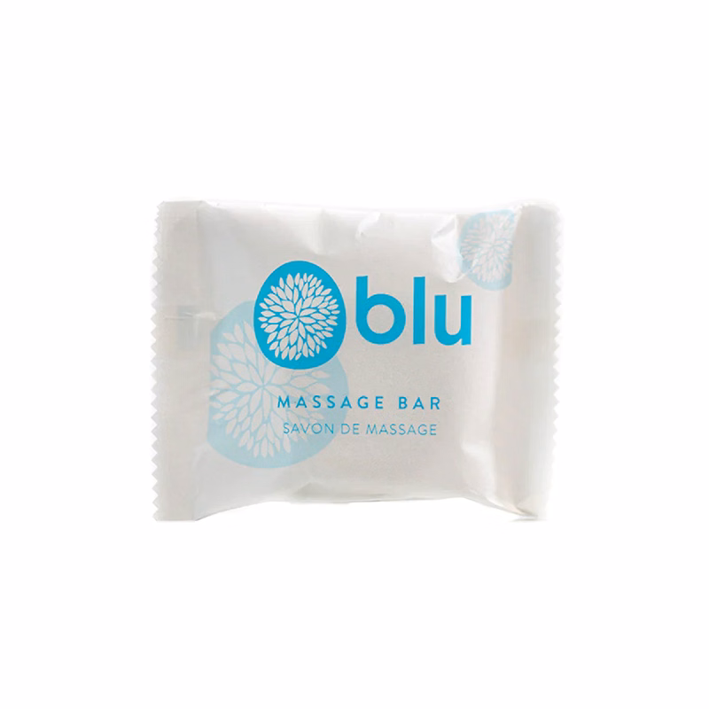 Blu Round Massage Soap Bar (Sachet Wrap) 1 oz.