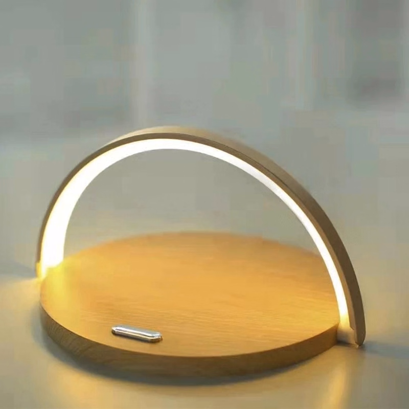 Table Lamp with Wireless Charging