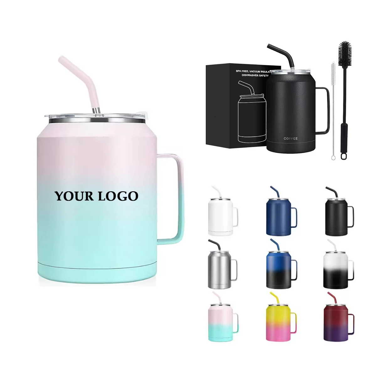 32oz Large Insulated Travel Mug 1
