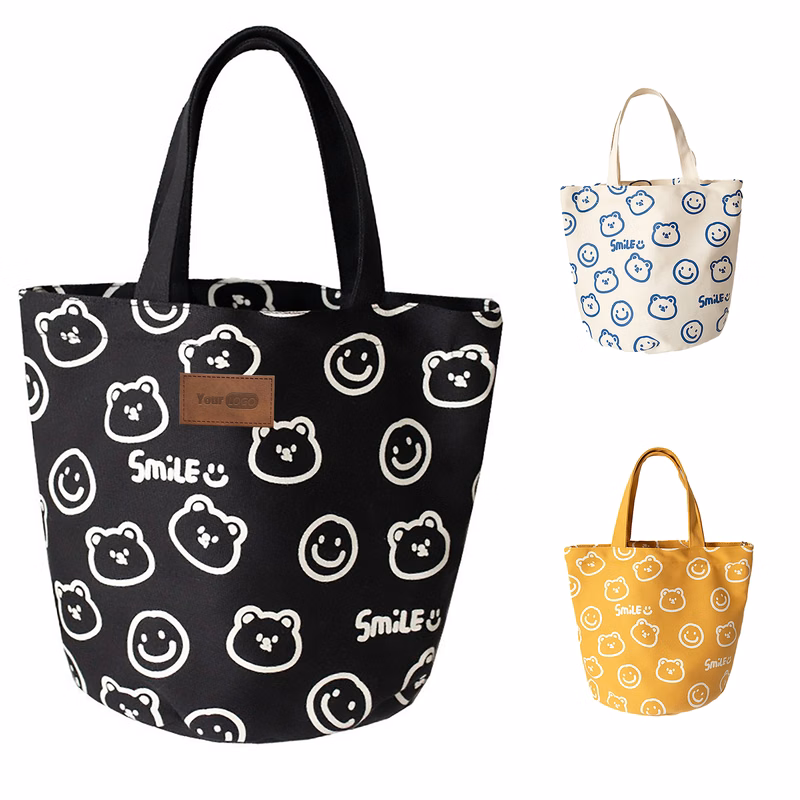 Canvas Portable Bento Canvas Bag