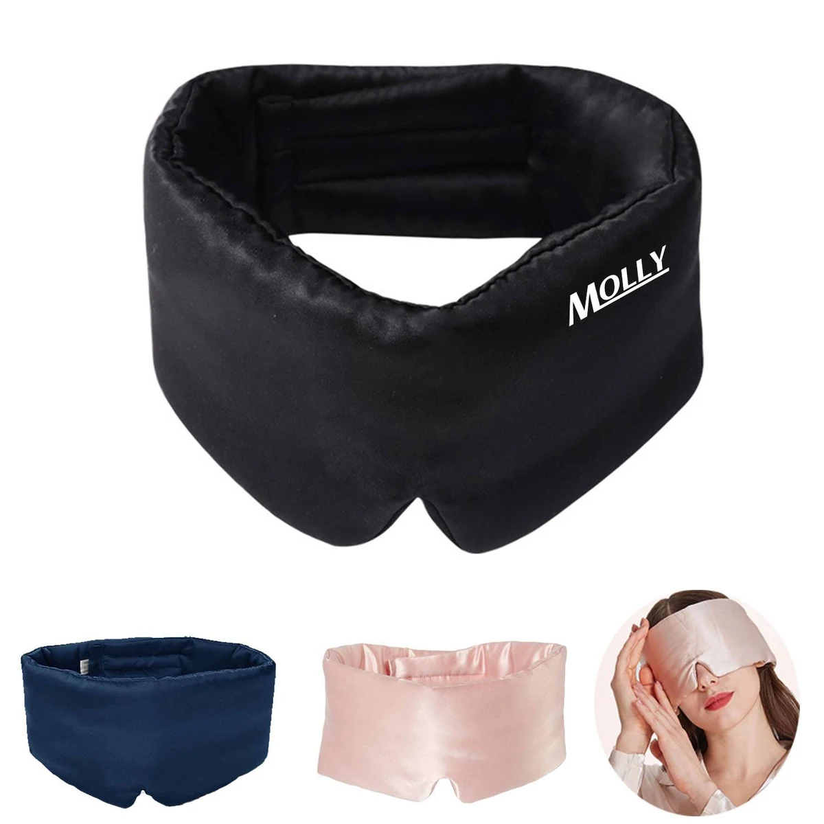 Serenity Full-Coverage Satin Sleep Mask 1