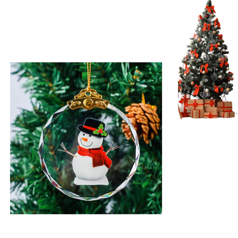 Oval Jade Glass Keepsake Ornaments