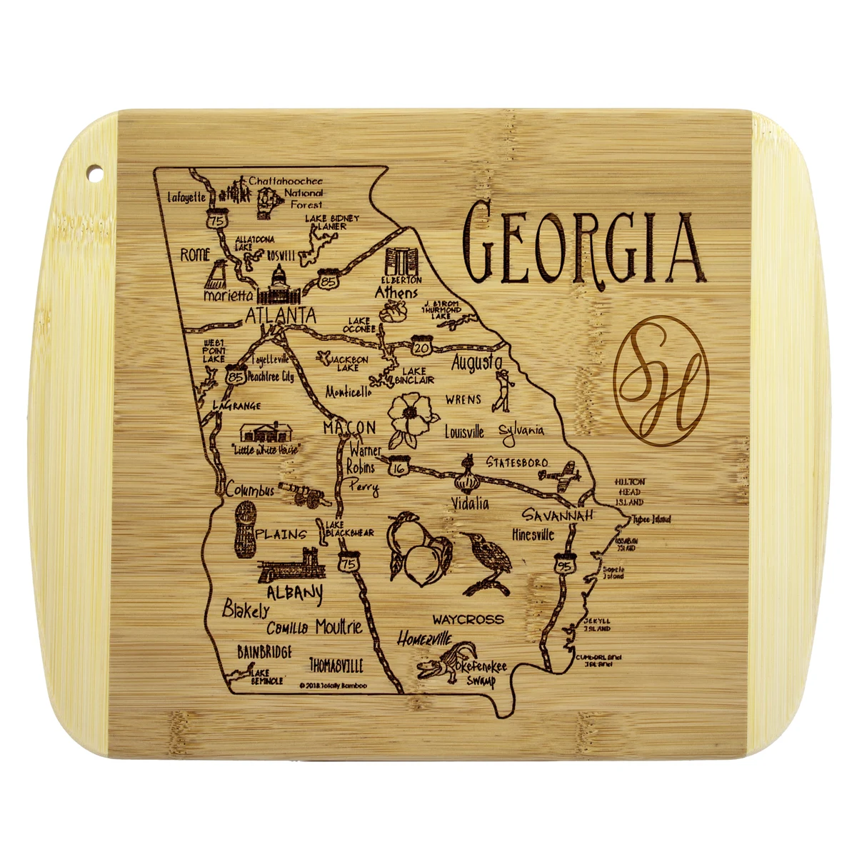 A Slice of Life Georgia Serving & Cutting Board 1