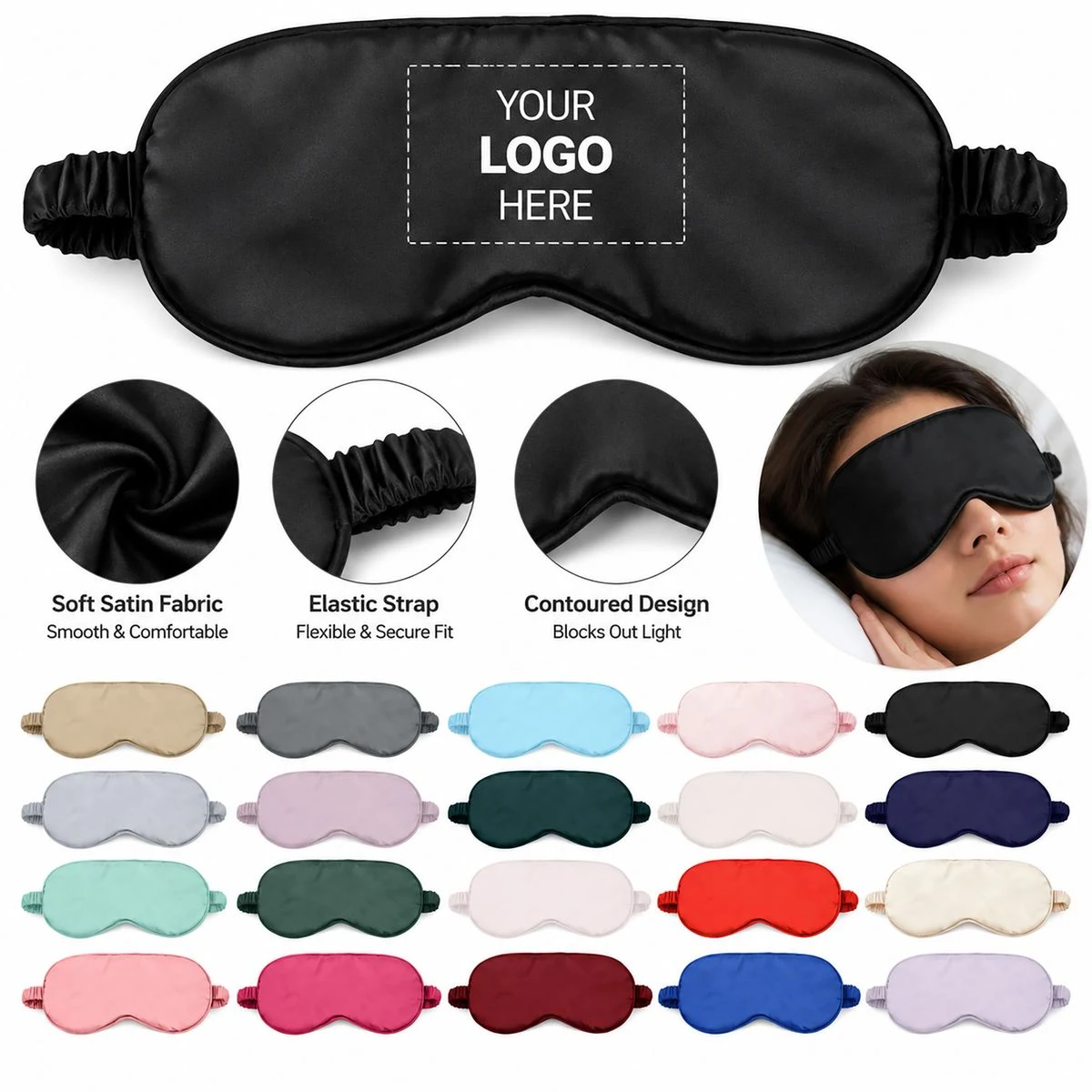 Soft Sleep Mask for Travel, Hotels and Wellness 1