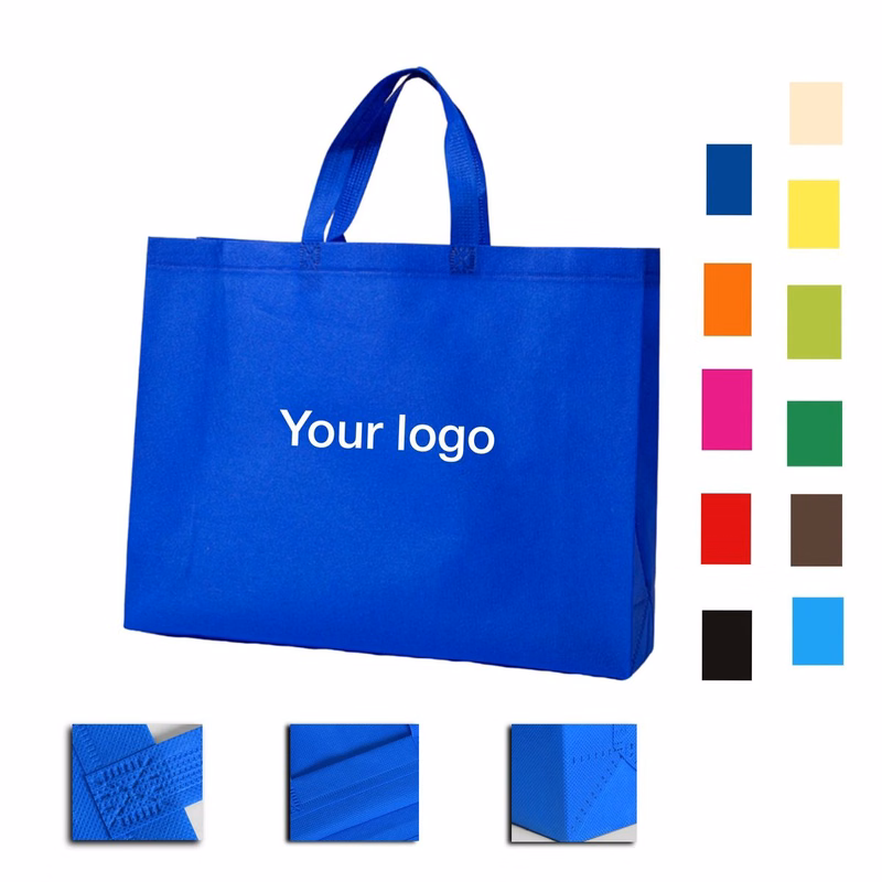 Solid-Color Horizontal Non-Woven Reusable Carry Bag