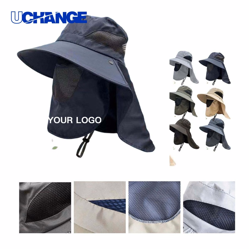 Outdoor Sun Protection Hat Headwear with Face Cover for Outdoor Use
