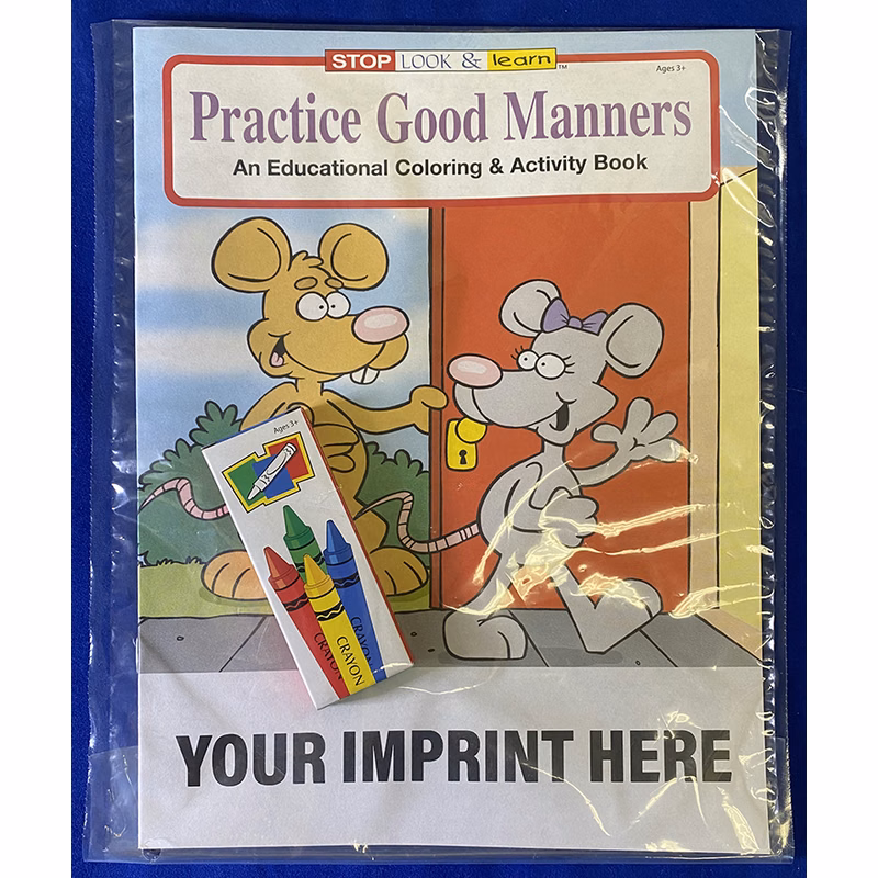COLORING SET - Practice Good Manners Coloring Book Fun Pack