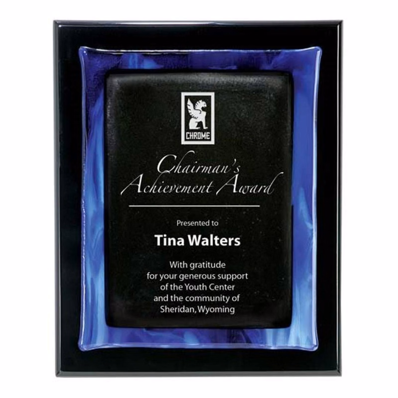 Metallic Fusion Plaque - Black/Blue
