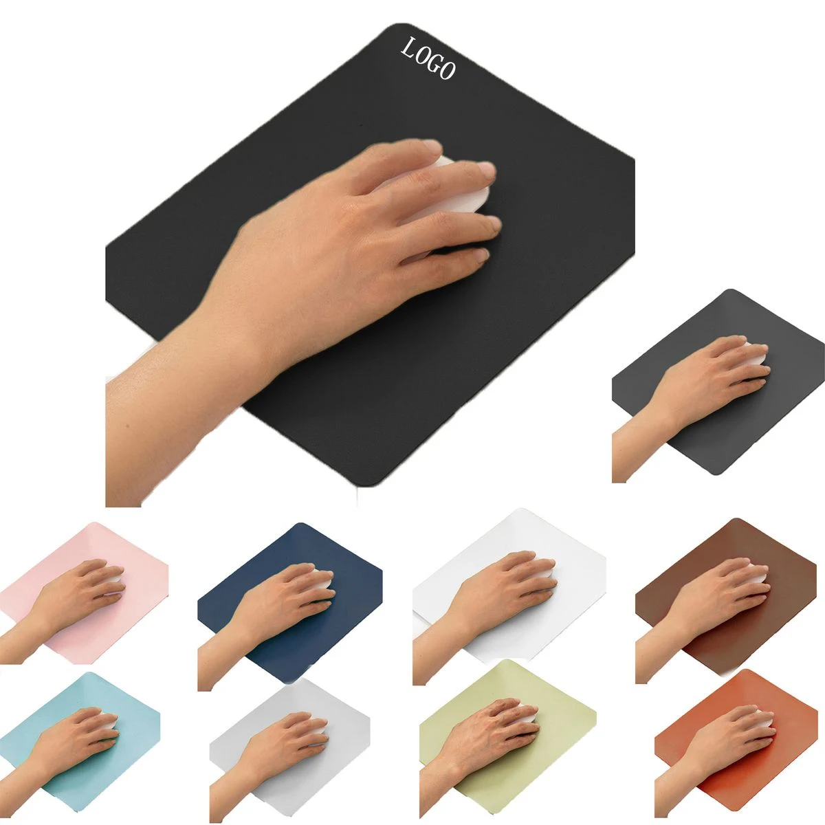 Textured Mouse Pad with Stitched Edge Splash Proof 1