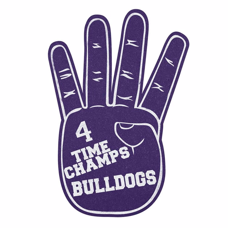 17" Four Fingers Foam Mitt