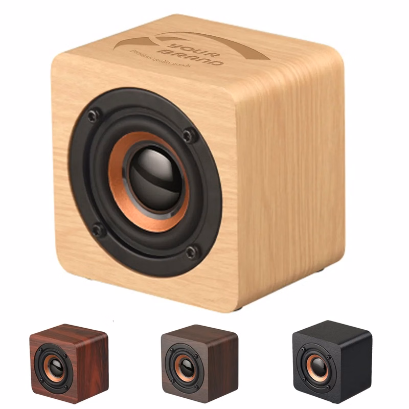 Mini Wooden Retro Portable BT Wireless USB-Powered Speaker