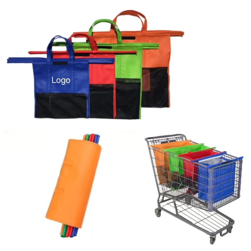 Reusable Shopping Trolley Bags (Set of 4) 1