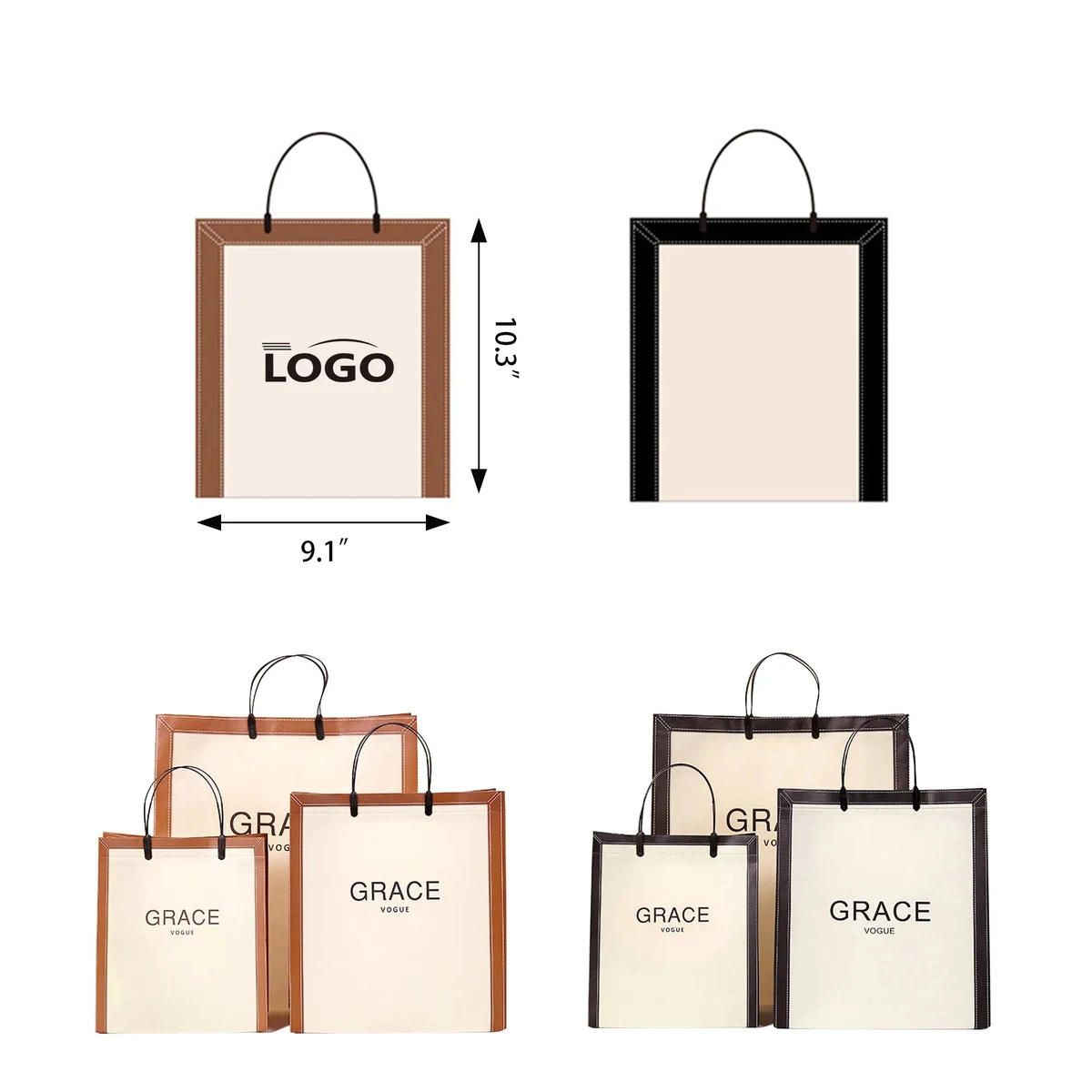 Non-woven Shopping Bag Gift Packaging MOQ 100PCS 1