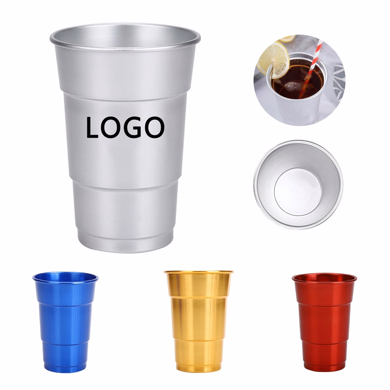 16 Oz Outdoor Aluminum Party Beer Cup Recyclable