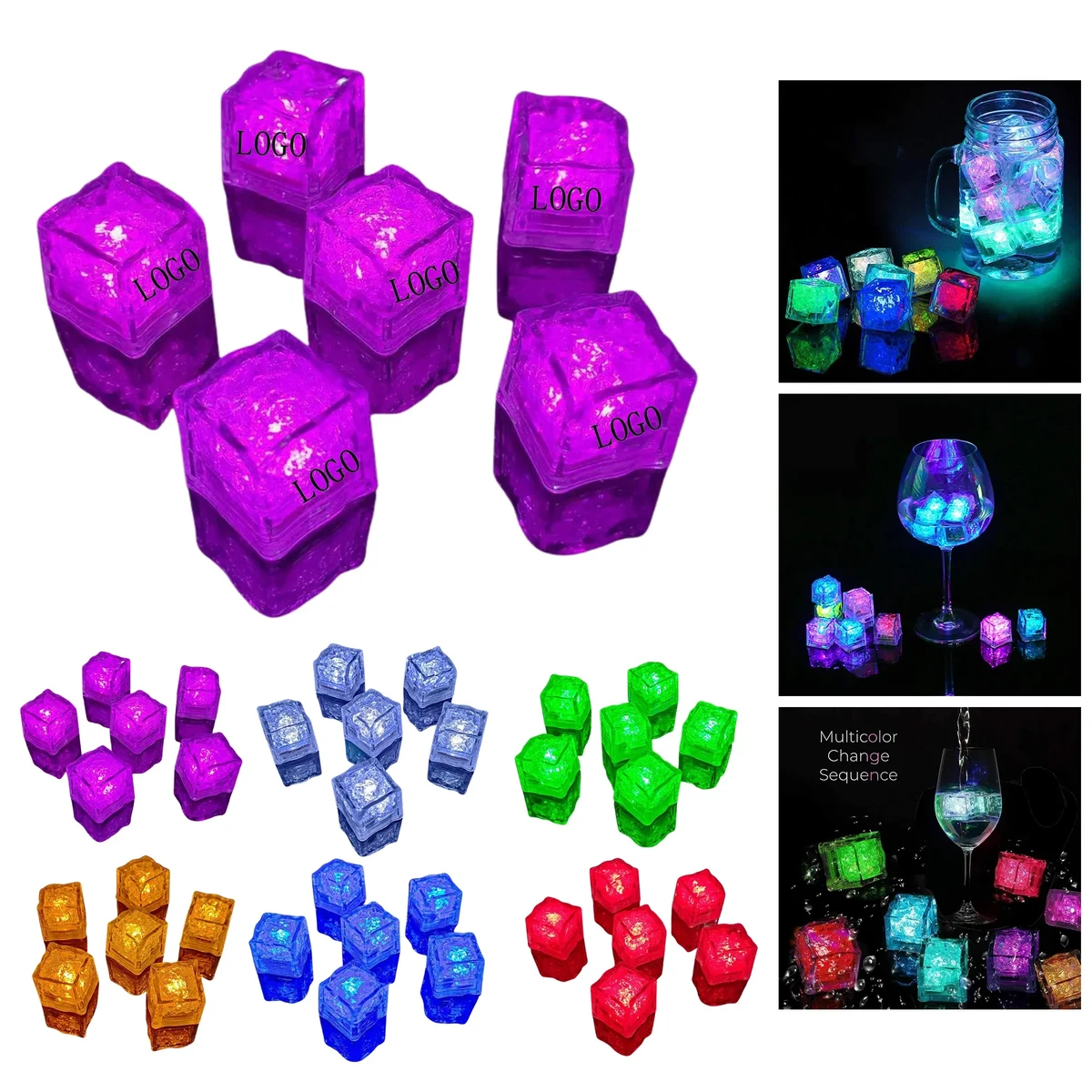 Colorful Luminous LED Ice Cubes 1