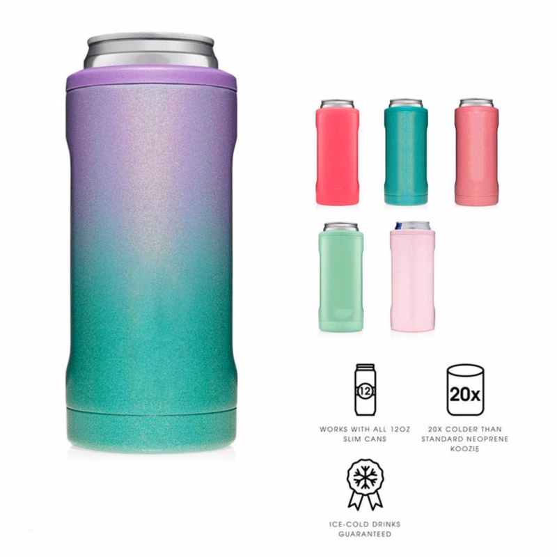 Double-walled Stainless Steel Cooler for 12 Oz Slim Cans