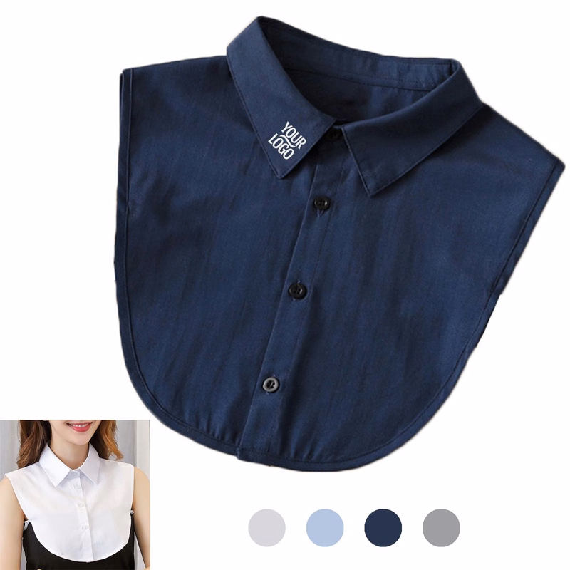 Unisex Embroidered Detachable Shirt Fake Collar