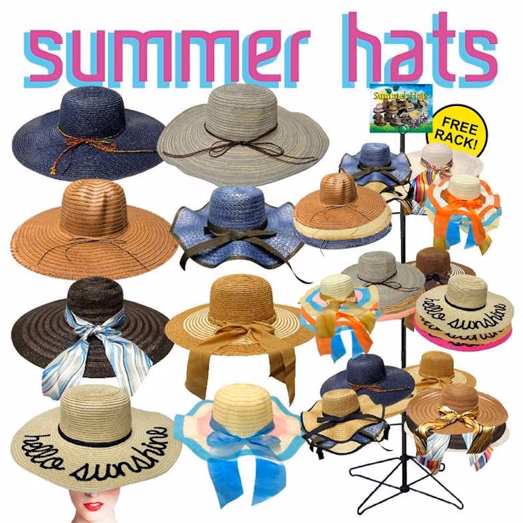 Summer Hats Assorted Colors