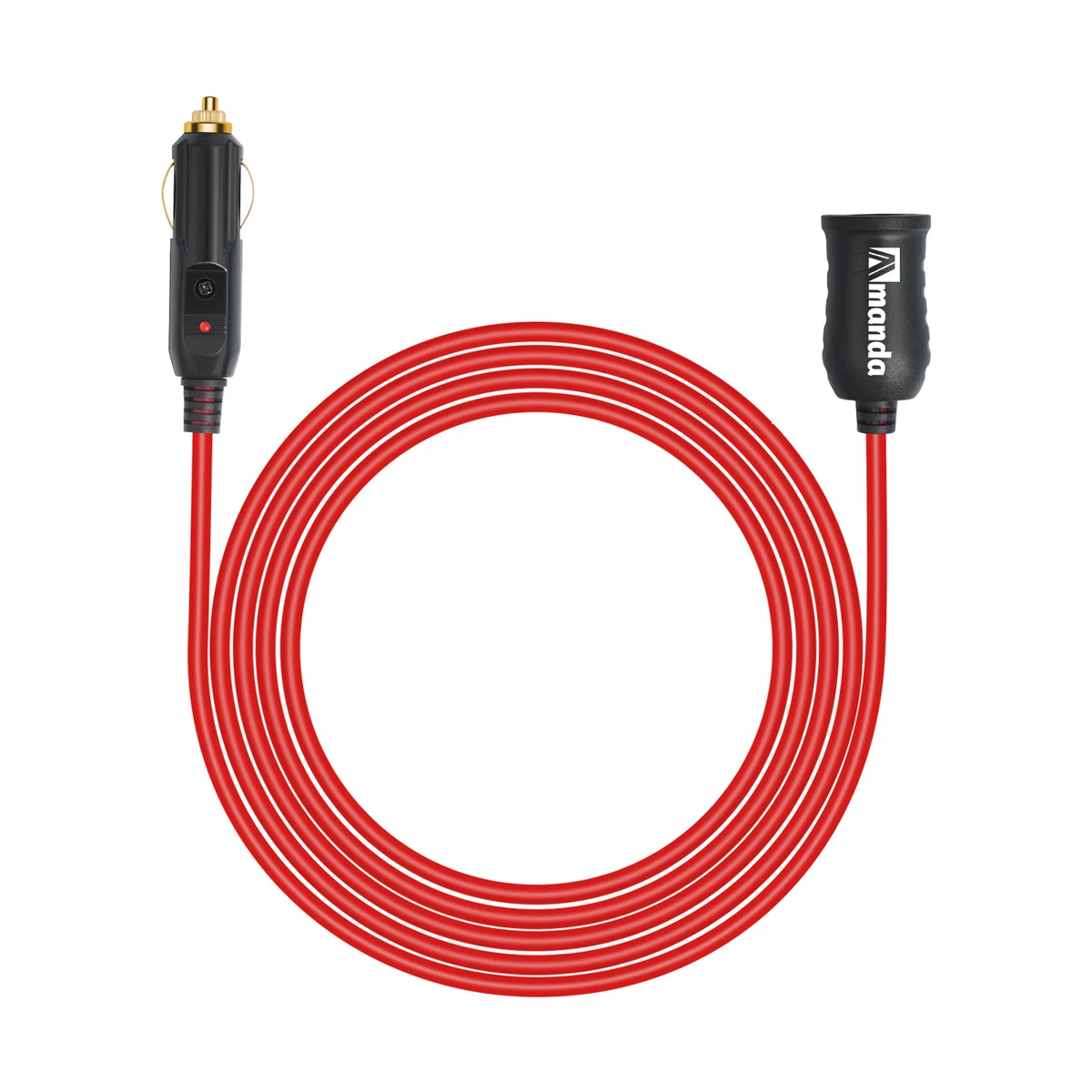 Car Plug Extension Cord with LED Light 1