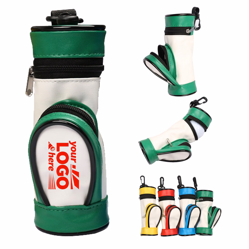 Colorful PU Golf Three Ball Bag
