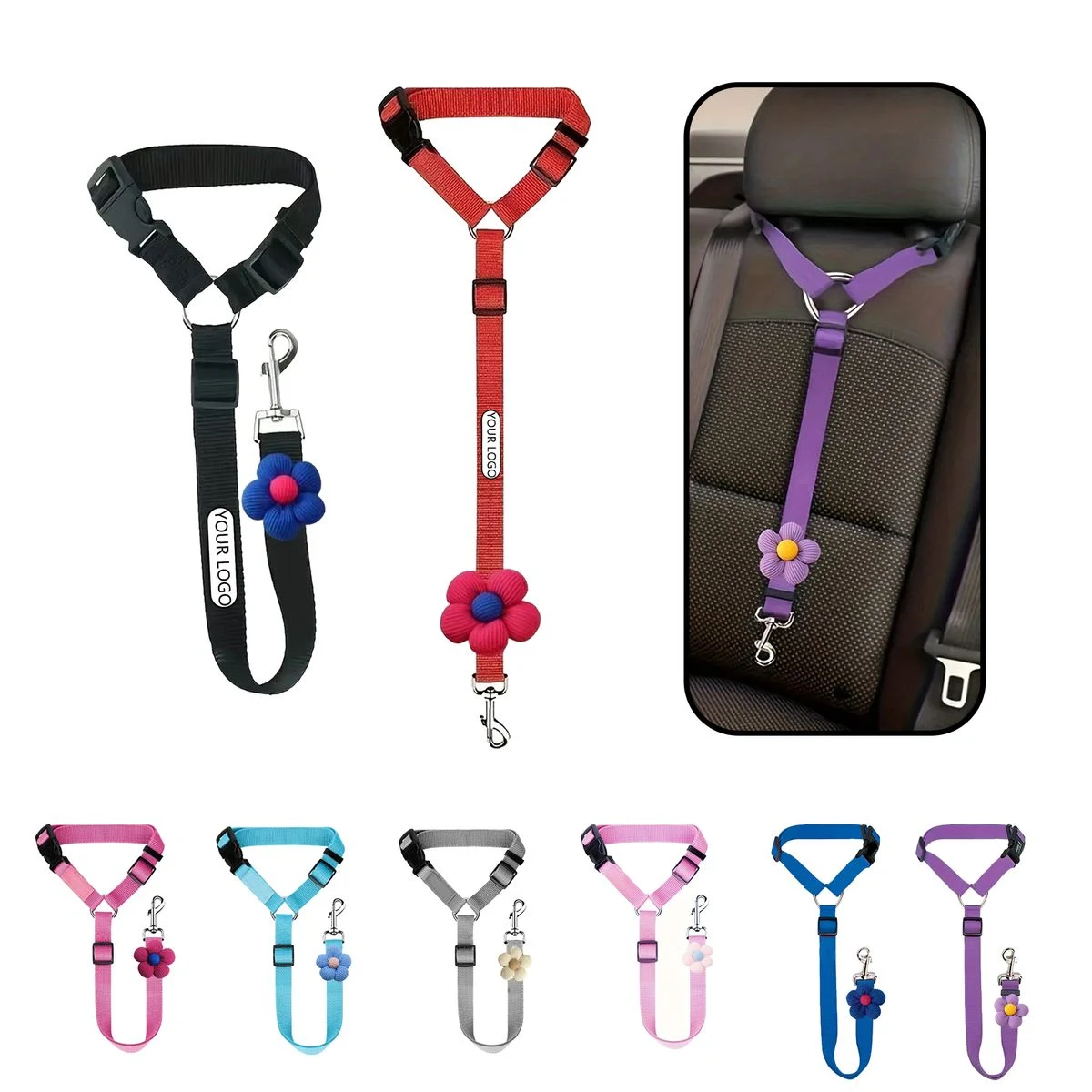Dog Car Safety Harness Leash 1