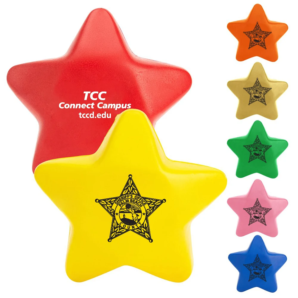 Star Shape Stress Balll, custom stress ball with logo imprint 1