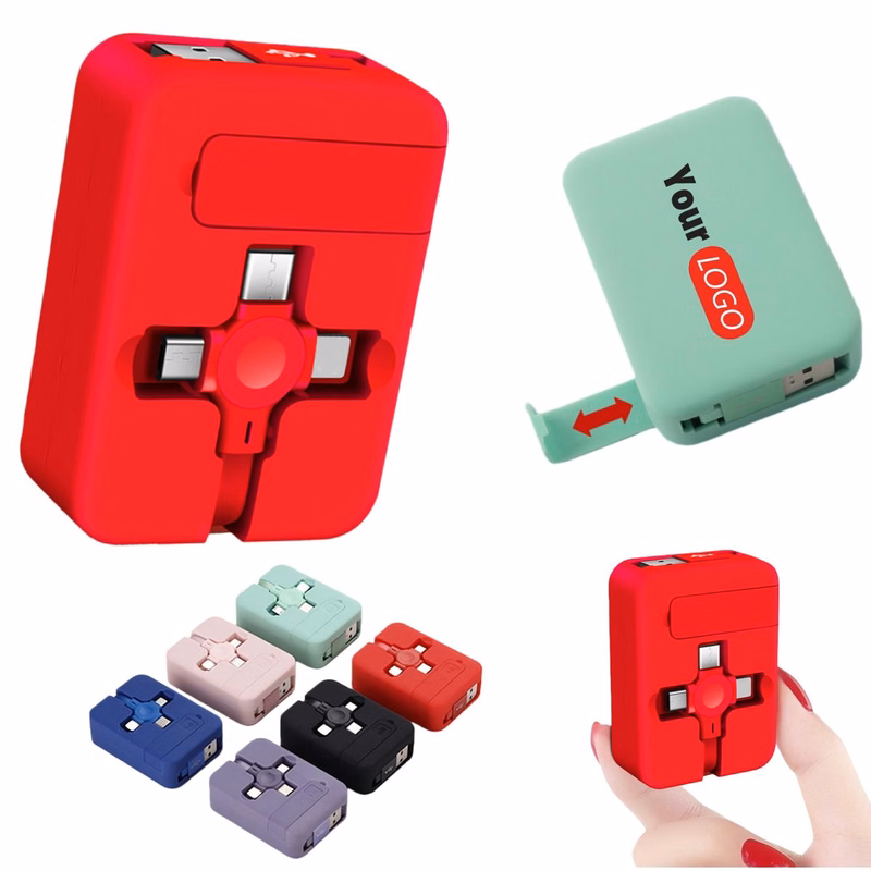 Retractable Three-in-one Charging Cable