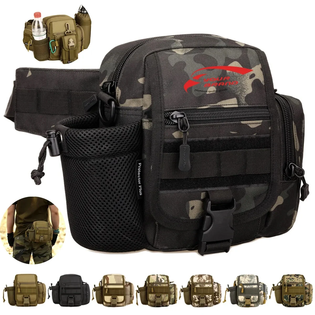 3L Tactical Waist Cycling Hiking Fishing Crossbody Bag 1