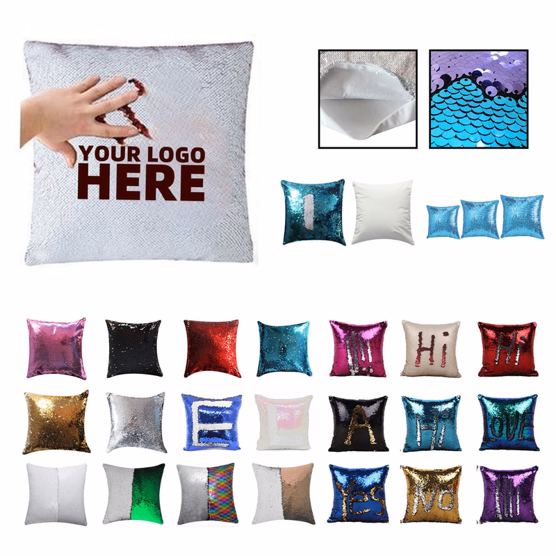 Sequins Throw Pillow Case