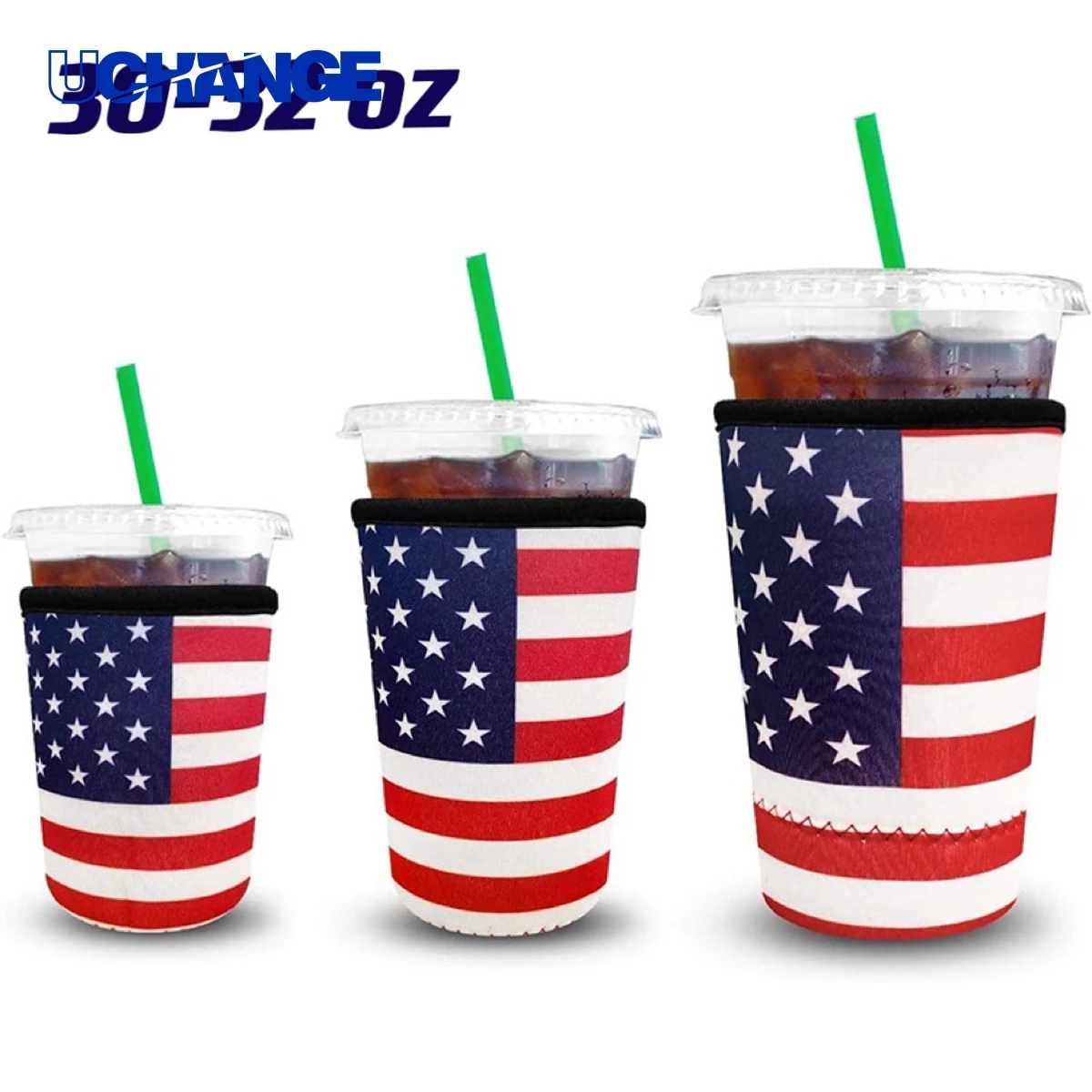 Large Neoprene Coffee Cup Holder Sleeve, custom koozie with logo imprint 1