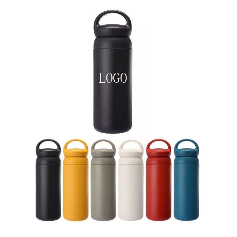 12 oz Stainless Steel Travel Water Bottle W/ Handle 1