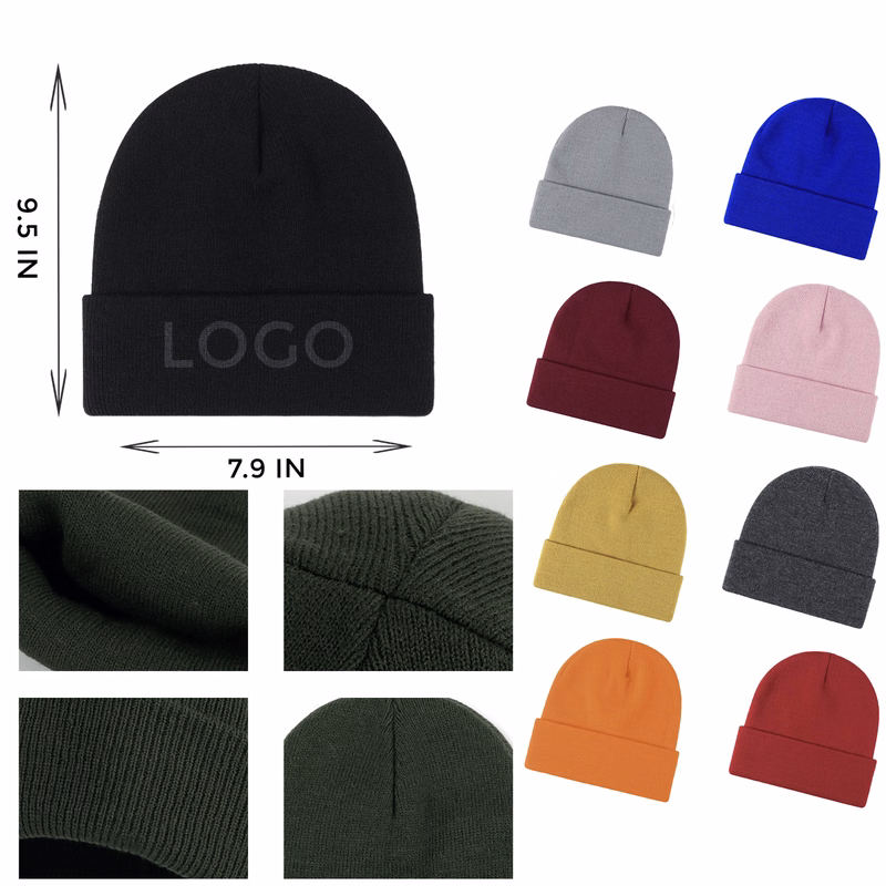 MOQ 10 PCS Cold Proof Knitted Hat