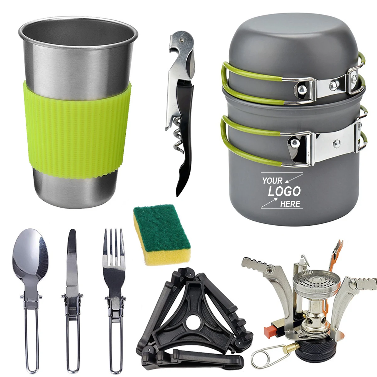 Portable Camping Cookware Mess Kit 1