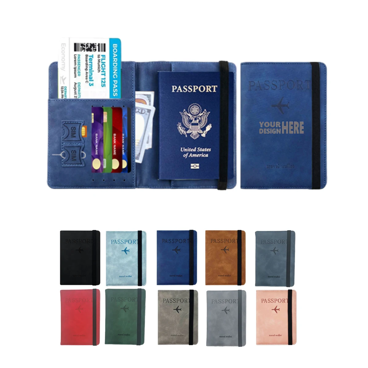 Travel Accessories RFID Blocking Leather Passport Holder 1