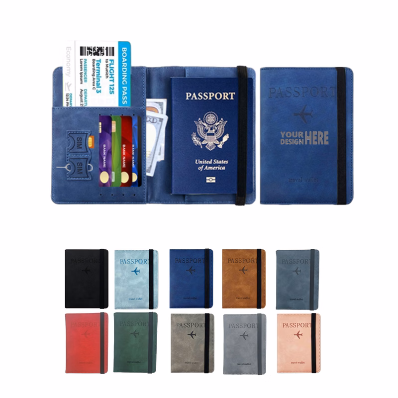 Travel Accessories RFID Blocking Leather Passport Holder