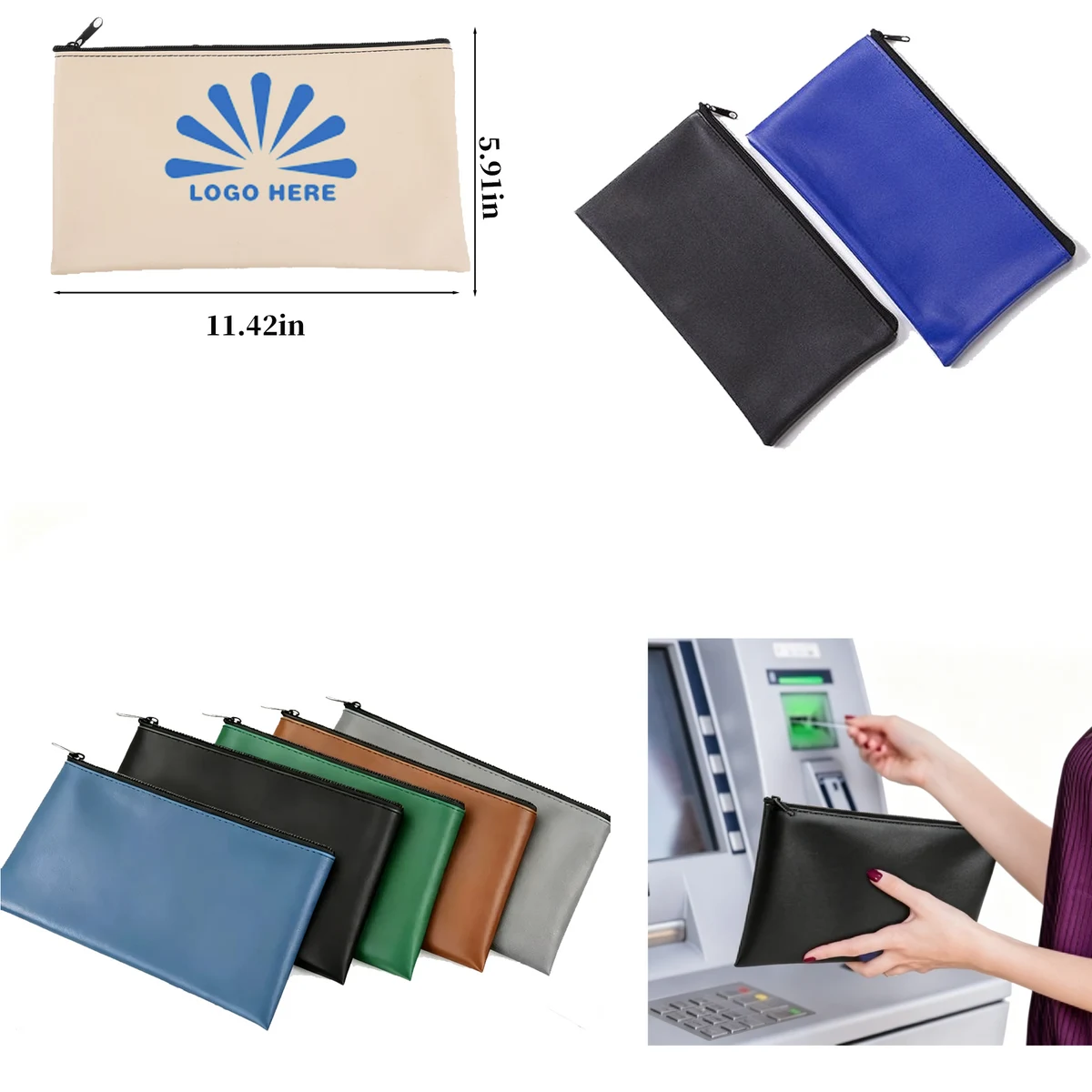 Portable Leatherette Organizer Pouch 1