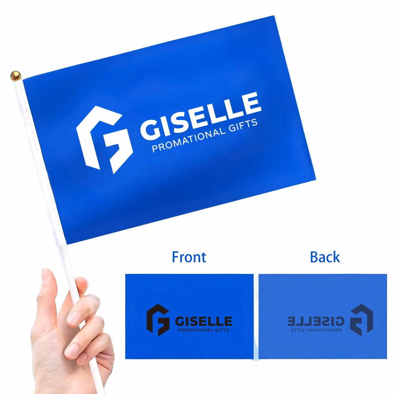 Premium Hand-Waving Square Flag for Events and Parades