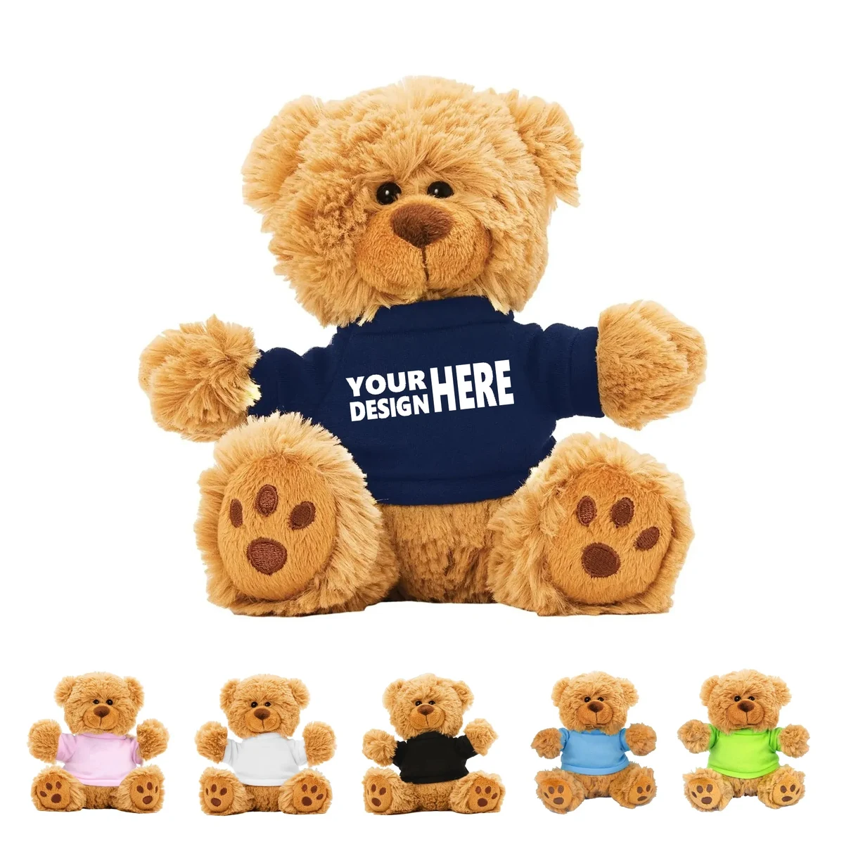 8" Customizable Teddy Bear with Shirt 1