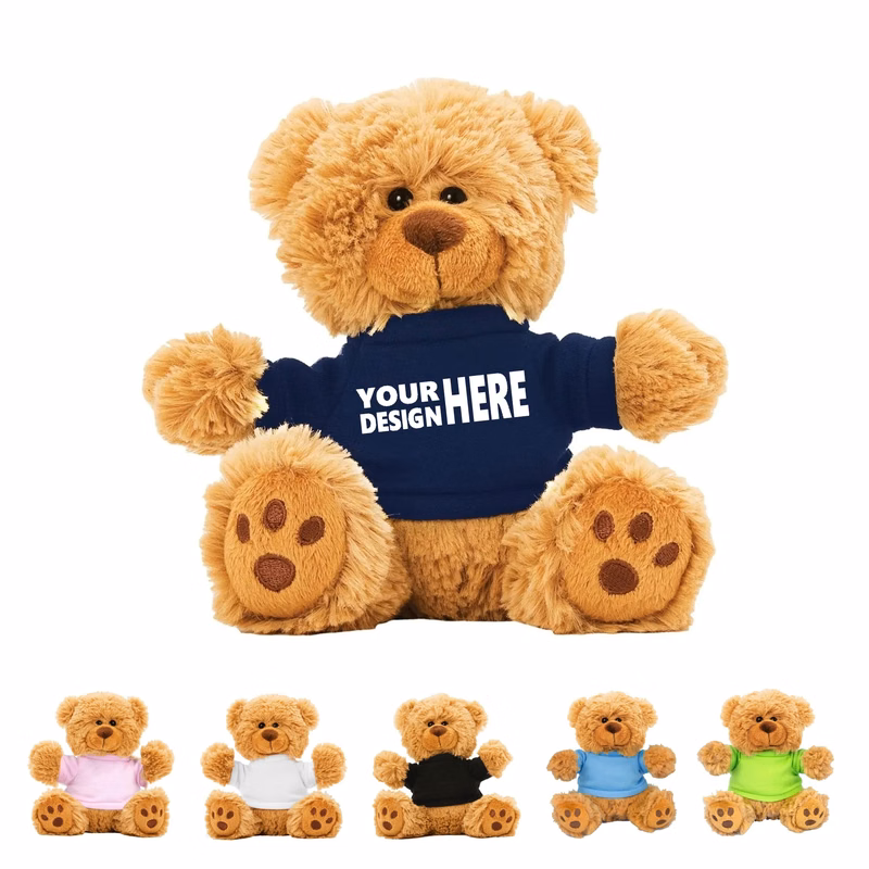 8" Customizable Teddy Bear with Shirt