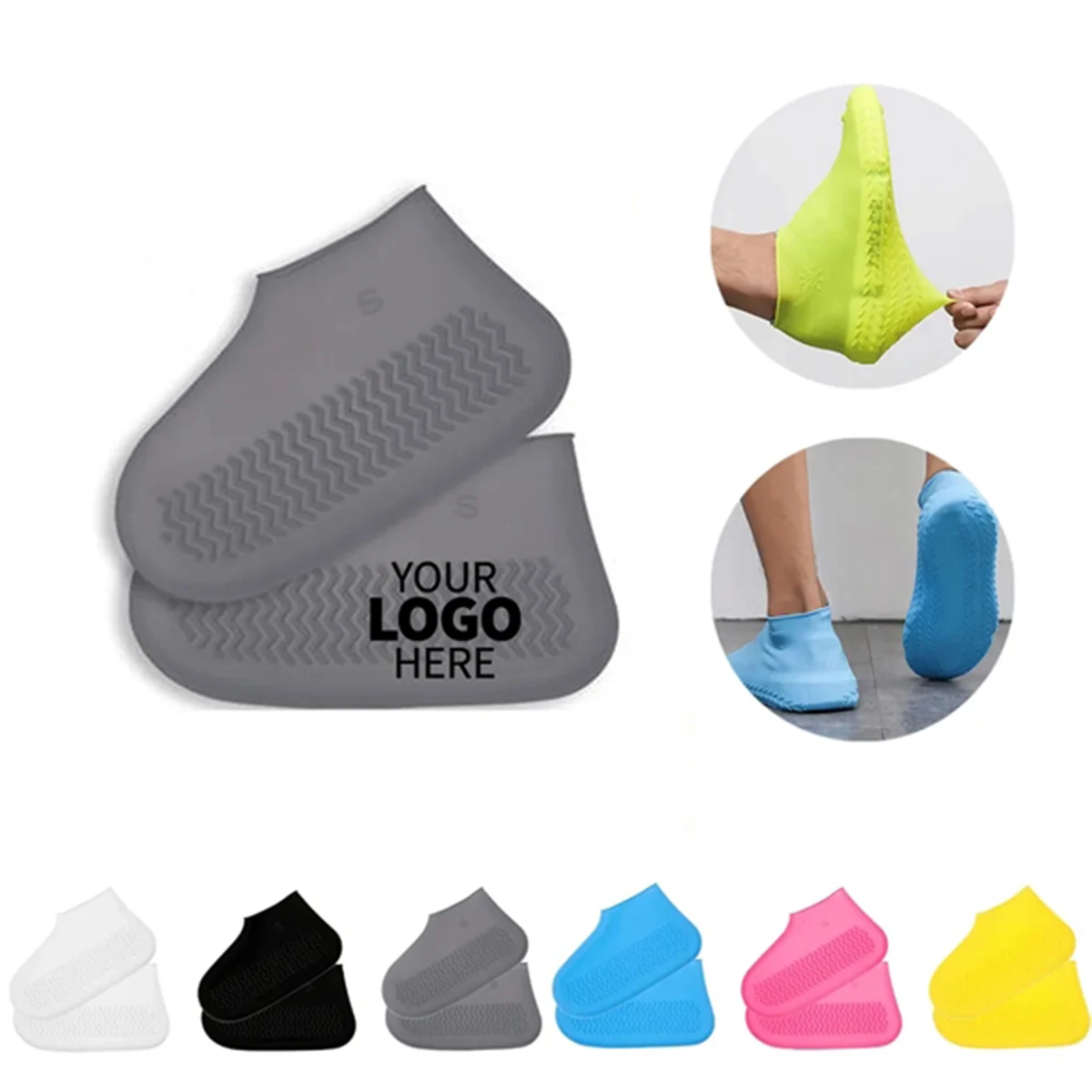 Silicone Waterproof Non Slip Resistant Shoe Cover MOQ 50 1