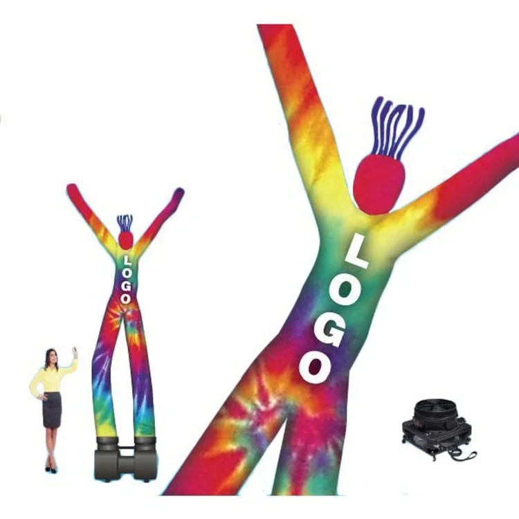 12 ft Inflatable Dancers 2 Legged Fabic with 12" Fan 1