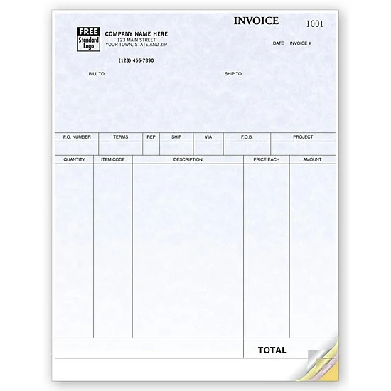 Product Invoices, Laser, Parchment 1