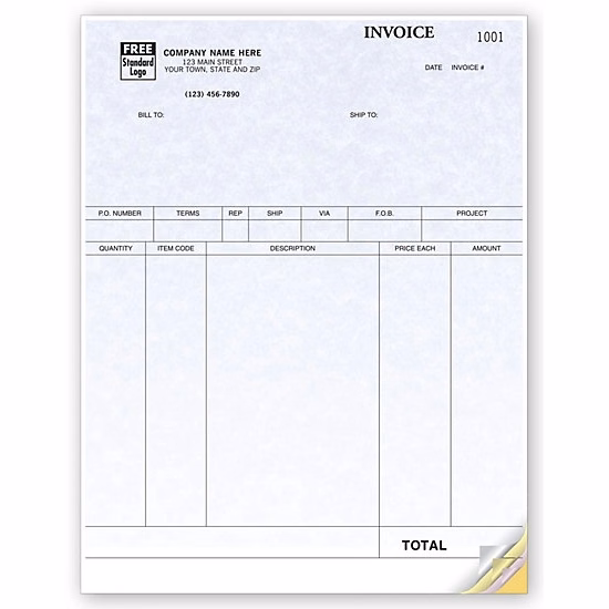 Product Invoices, Laser, Parchment