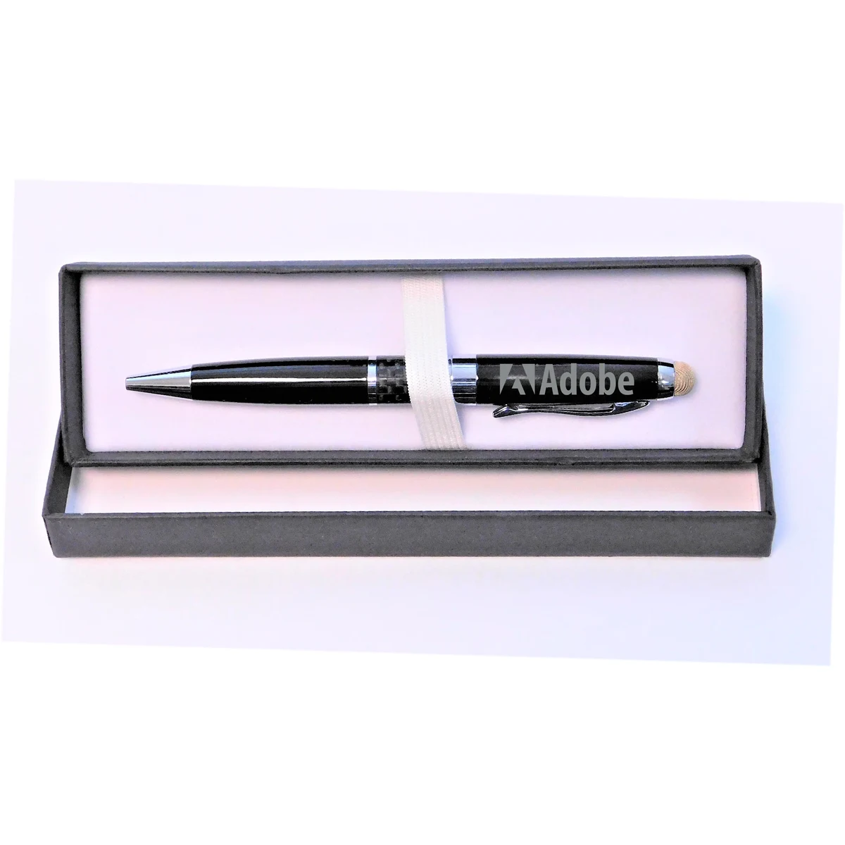 Executive High Carbon Fiber Brass Stylus Pen with Gift Box 1