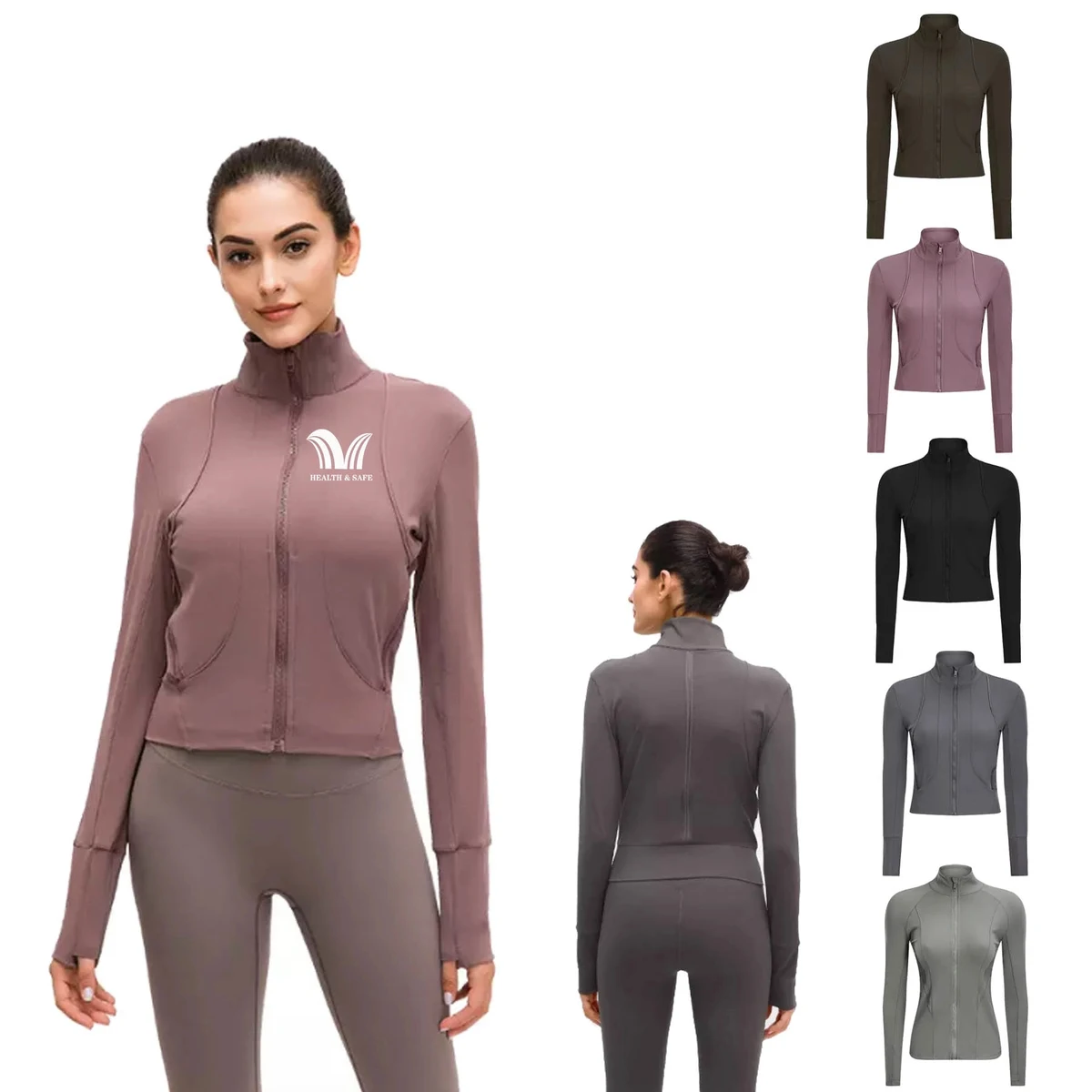 Women's Full Zip-up Yoga Jacket 1