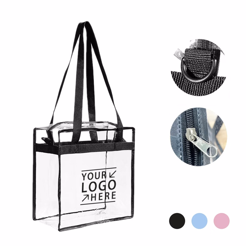 Clear Zippered Tote Bag