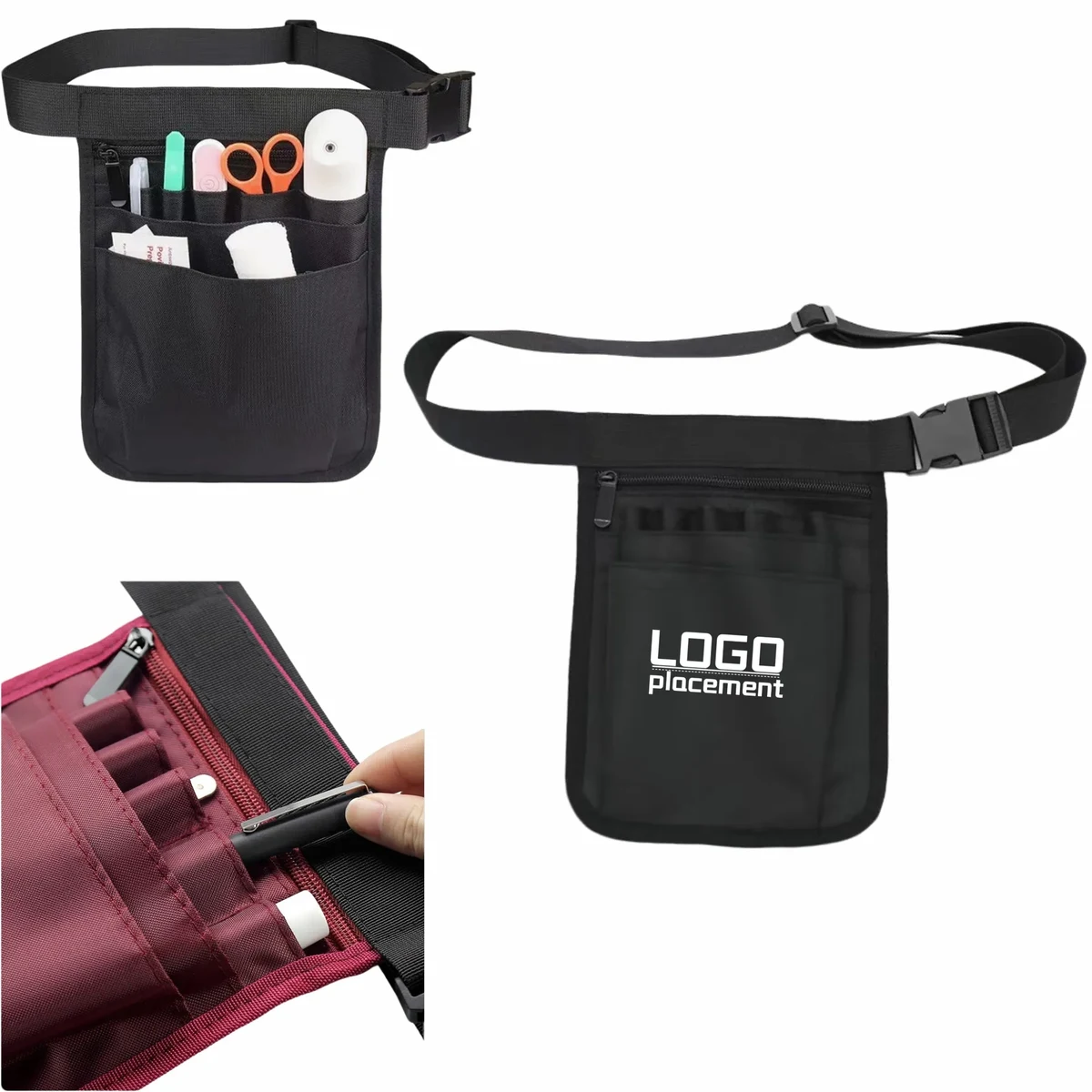 Nurse Medical Tool Pouch: Waist/Shoulder Carry 1