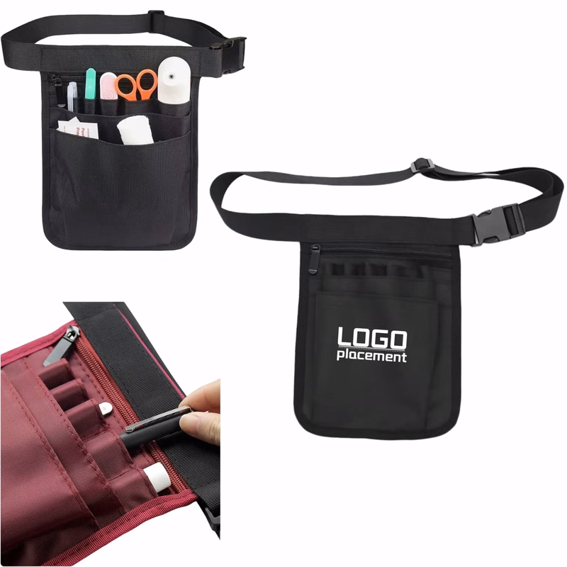Nurse Medical Tool Pouch: Waist/Shoulder Carry