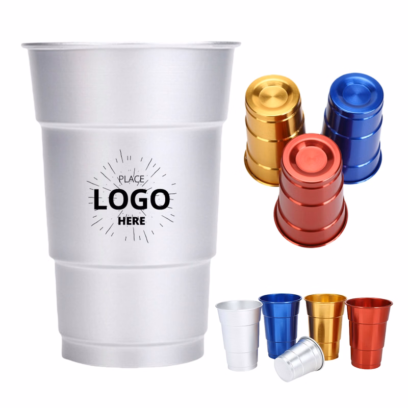 17 Oz Recyclable Cold Drinking Aluminum Cup For Party